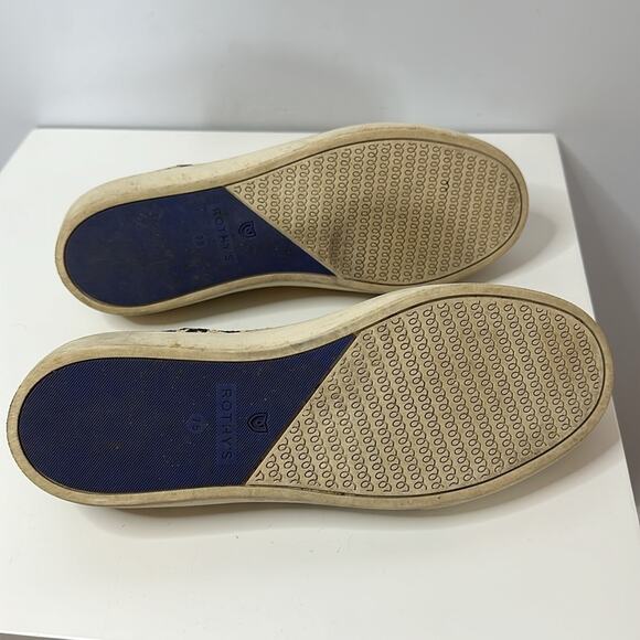 Rothy's Womens The Slip On Sneaker Camo Cat Size 7.5 Leopard Print Tan Casual - Picture 5 of 8